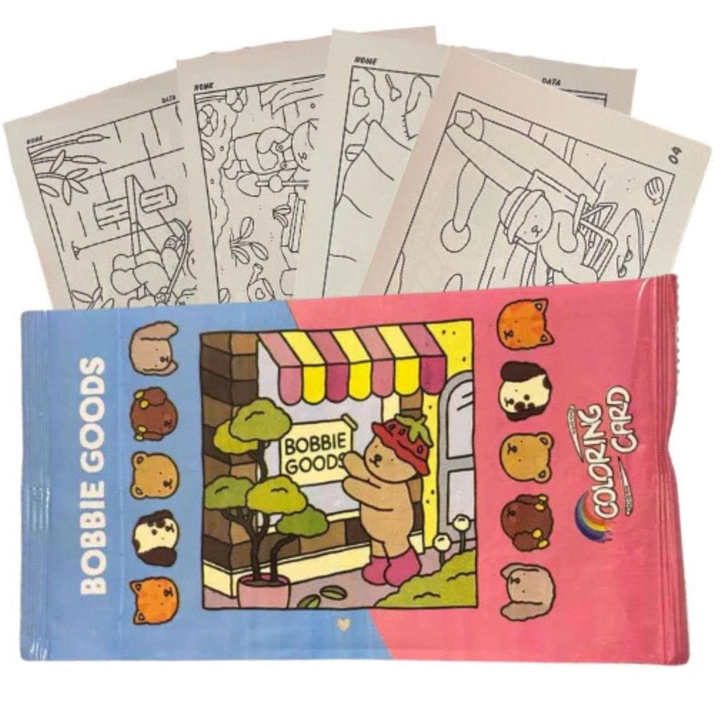 100X Bobbie Goods Cards Para Colorir Pacote Com 4 Unidades