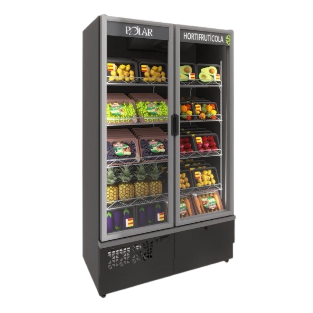 Expositor Vertical 02 Portas 1,15M Hortifrutícola Polar EVPV-115 127v