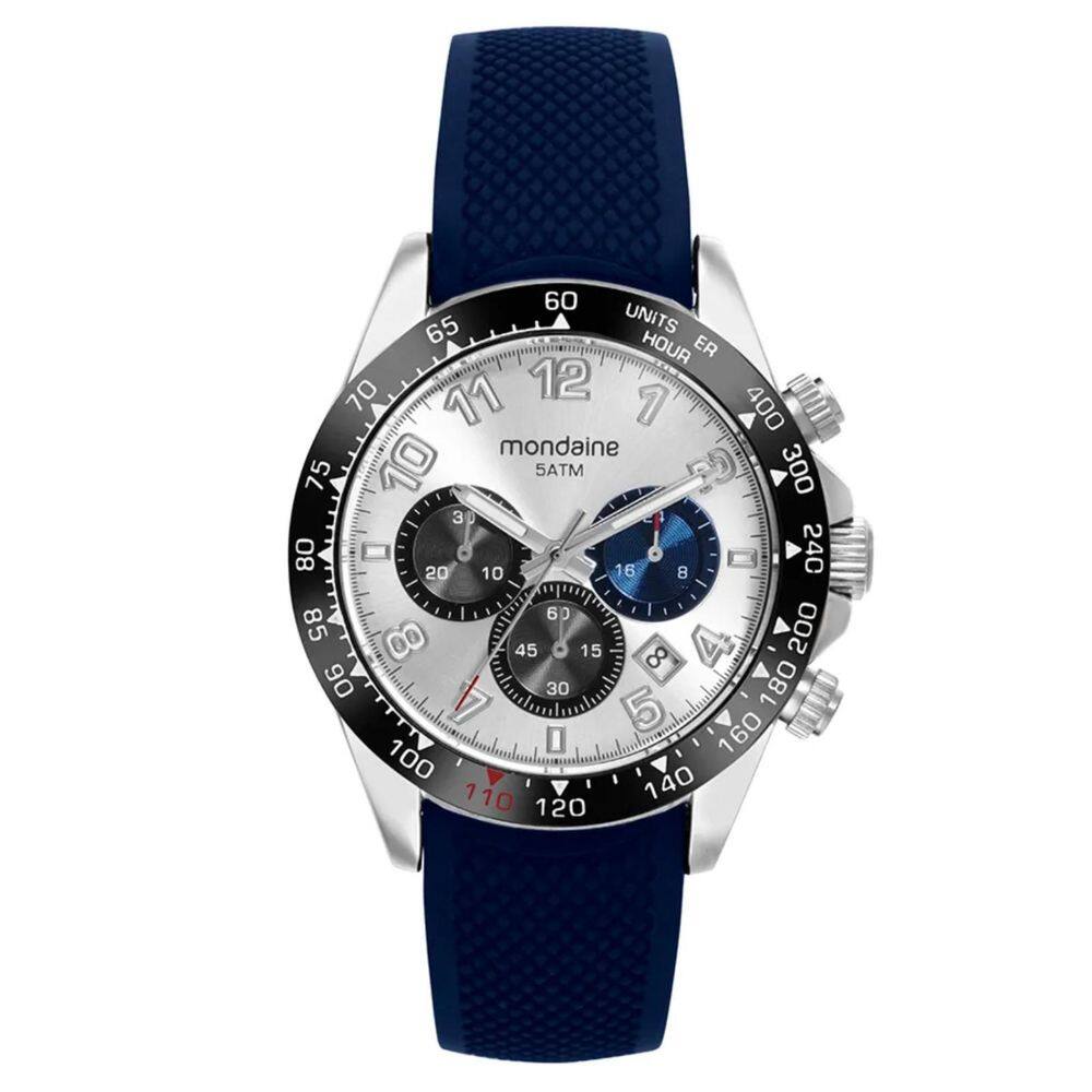 Relógio Mondaine Cronógrafo Silicone Bicolor 32815G0Mvni3