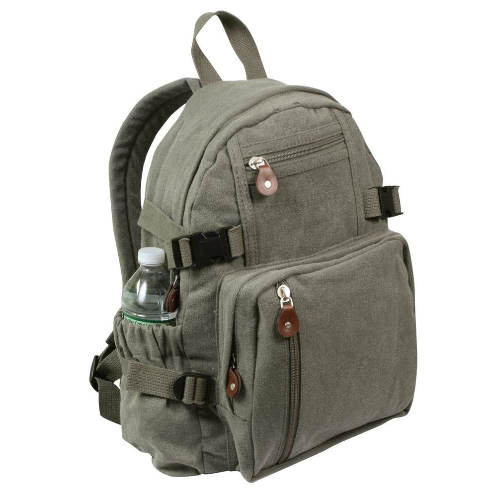 Mochila Rothco Olive Drab Vintage Compact Canvas 15x13,5x7cm