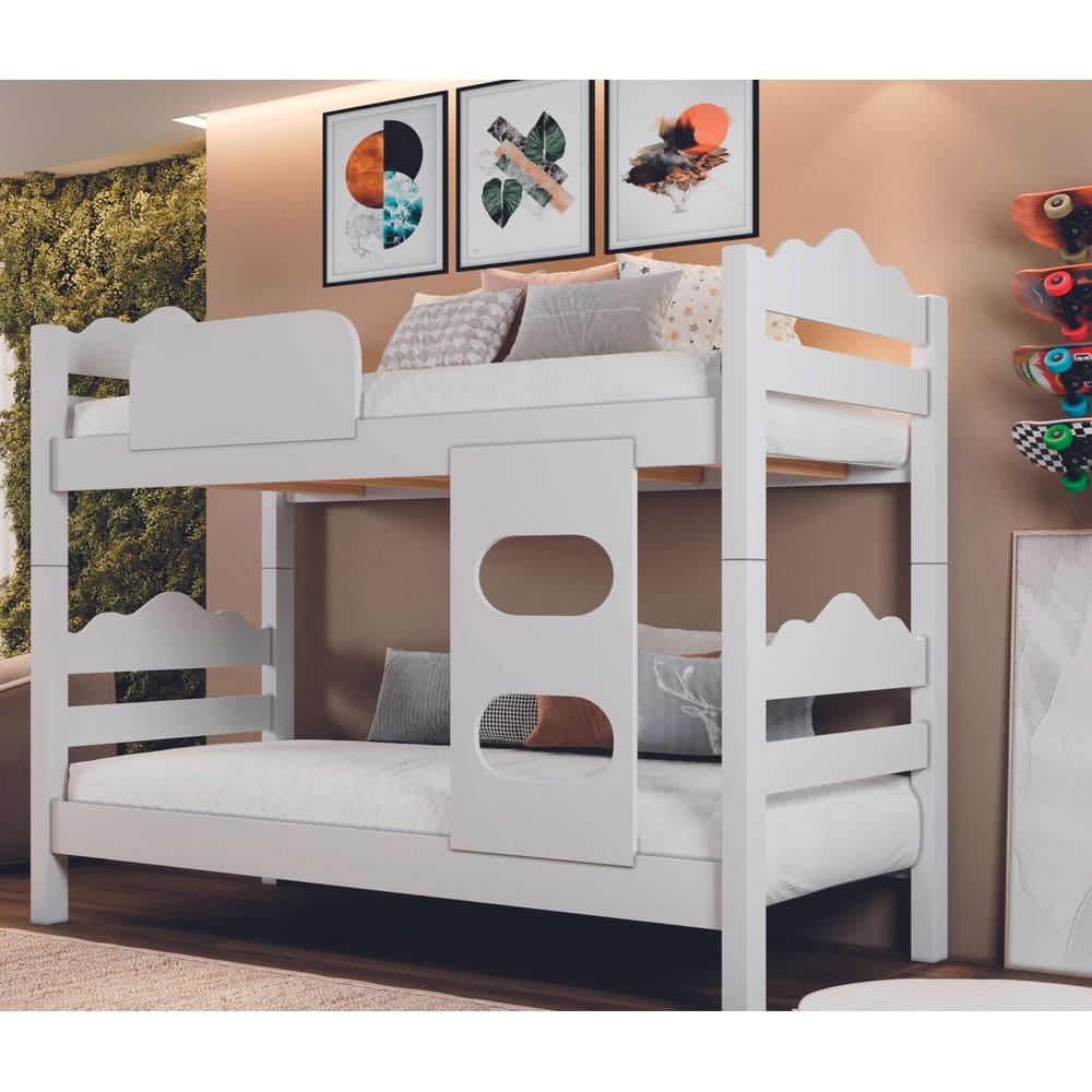 Beliche Kênia Montagem Simples 2 Colchões D33 Alta Durabilidade