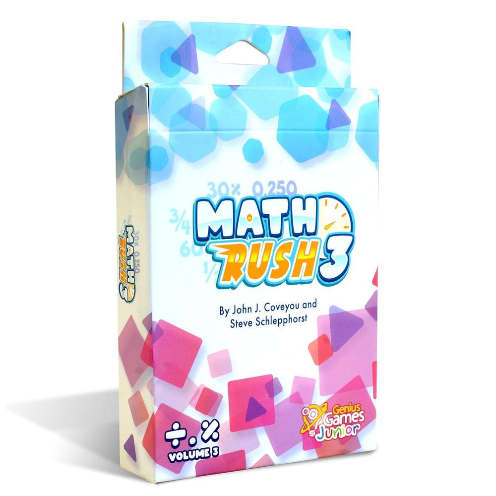 Jogo cooperativo Math Rush 3: frações, números decimais e porcentagens