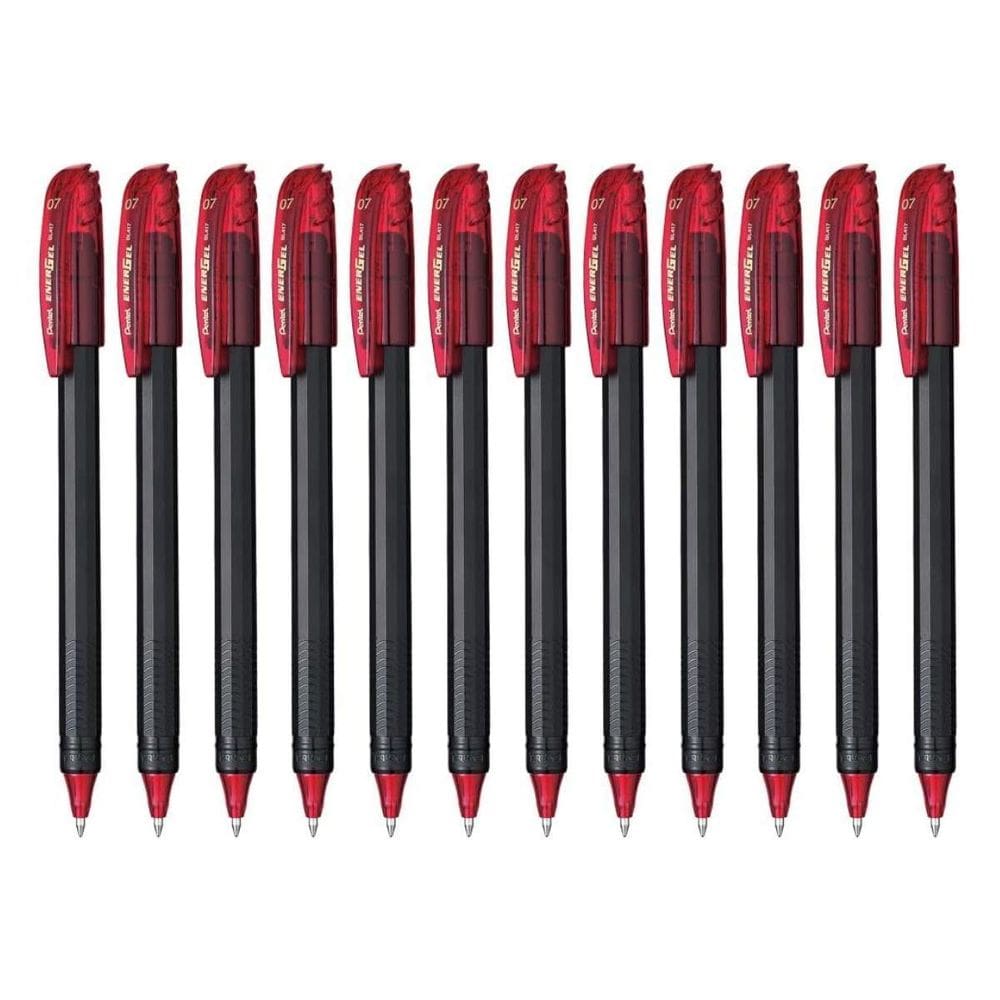 Caneta Gel, Pentel, Energel, Makkuro, 0,7 Mm, Vermelha,