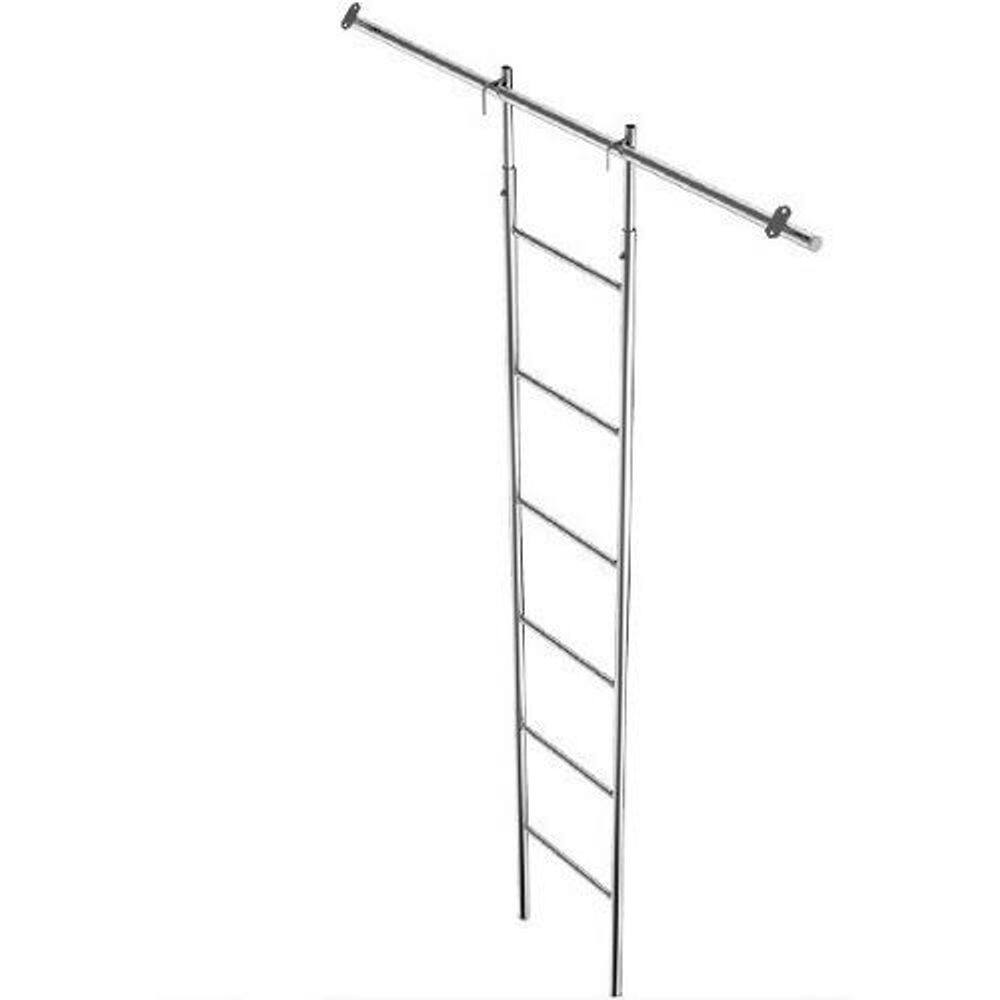 Escada Para Armário Com Regulagem 200cm - Flape com 01 Tubo 120cm