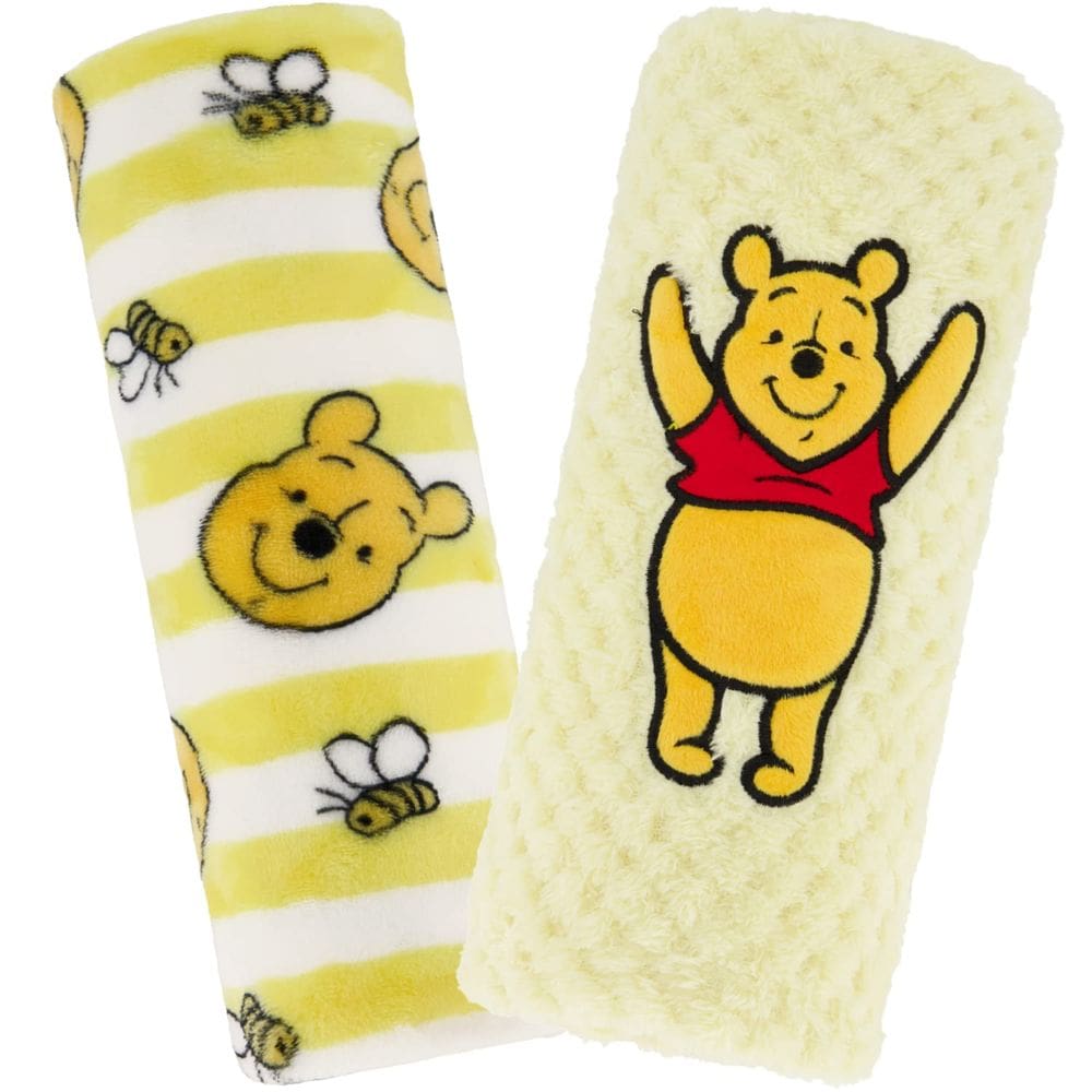 Cobertor para bebês Disney, pacote com 2 unidades de lã texturizada de pelúcia Winnie Pooh