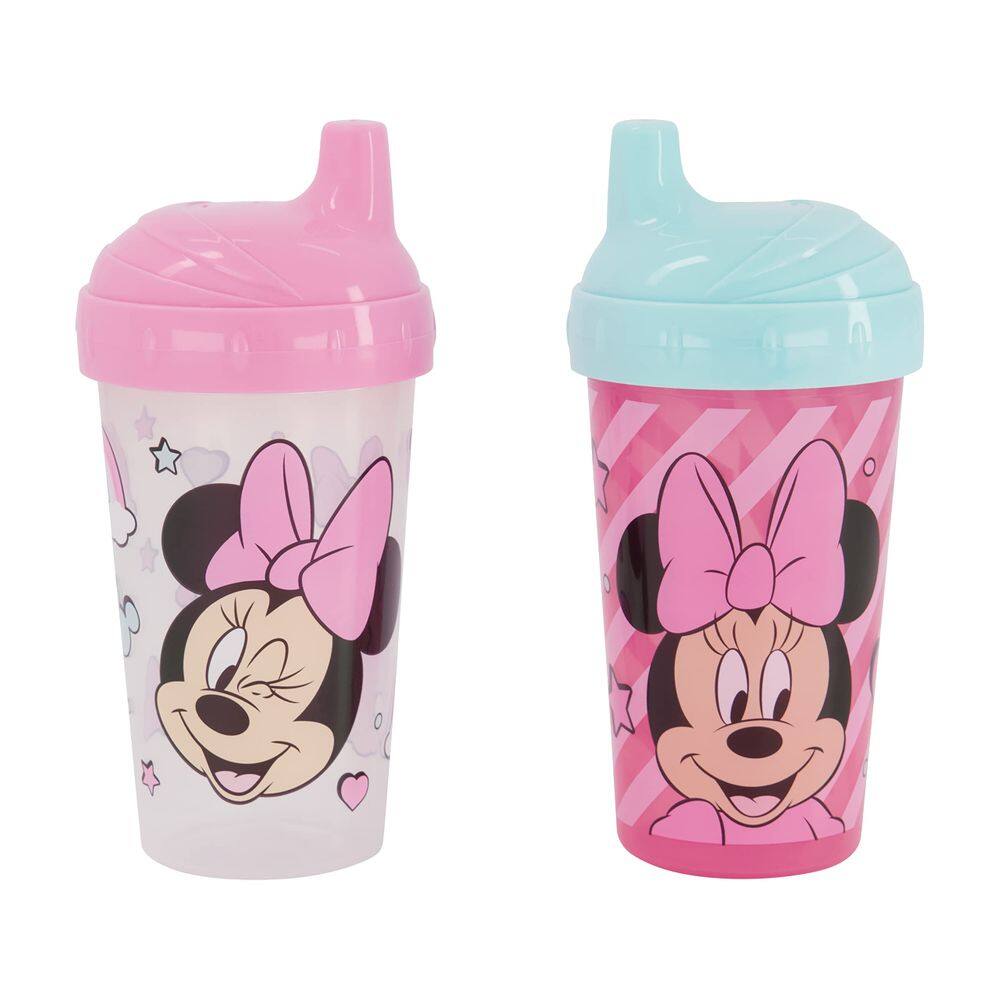 Copos Sippy Cups Disney Minnie Mouse, pacote de 2 para crianças pequenas