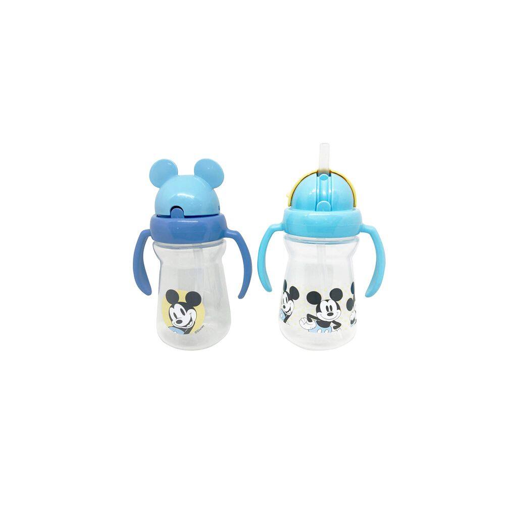 Sippers Disney Cudlie Mickey Mouse Baby Girl 180 ml, pacote com 2