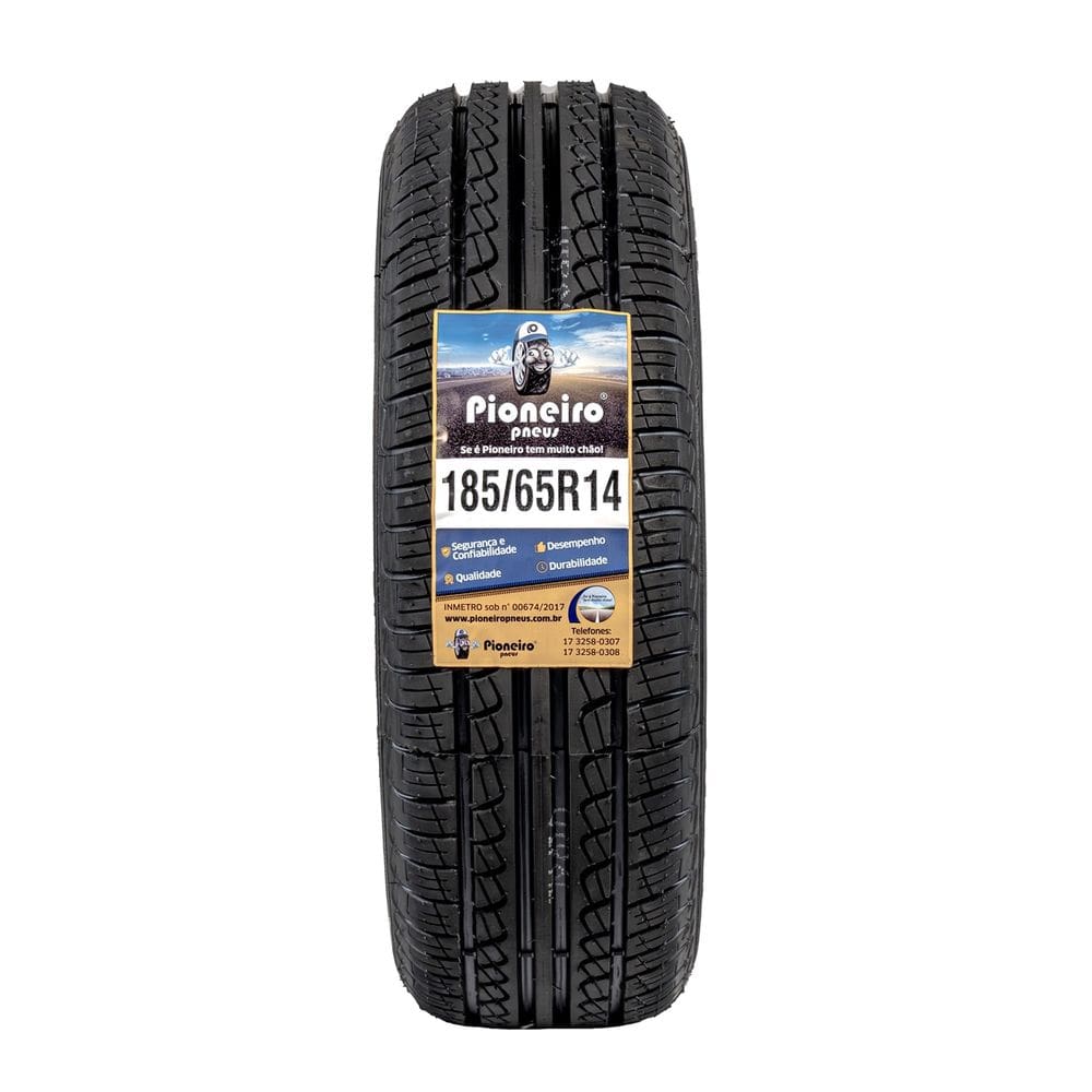 Pneu Aro 14 185/65 R14 - Com Inmetro - Pioneiro Pneus