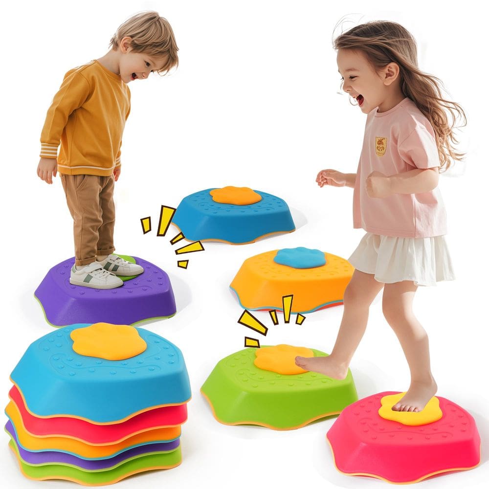 Pacote com 5 Stepping Stones G-WING para crianças com efeitos sonoros a partir de 3 anos