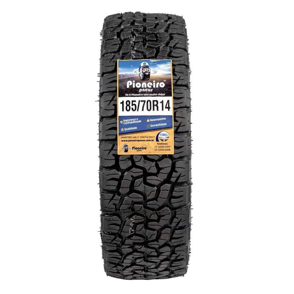 Pneu Aro 14 185/70 R14 - BF - Com Inmetro - Pioneiro Pneus