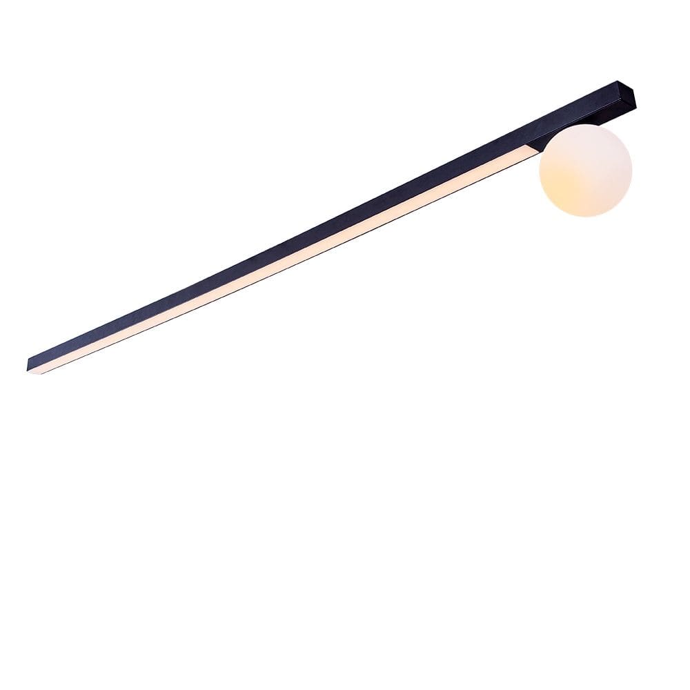 Luminária LED Linear de Sobrepor 130cm 36W 3000K com Difusor Esférico Bivolt