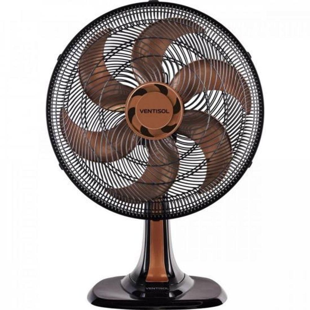 Ventilador De Mesa Ventisol Turbo 6 40cm Bronze 127v f002