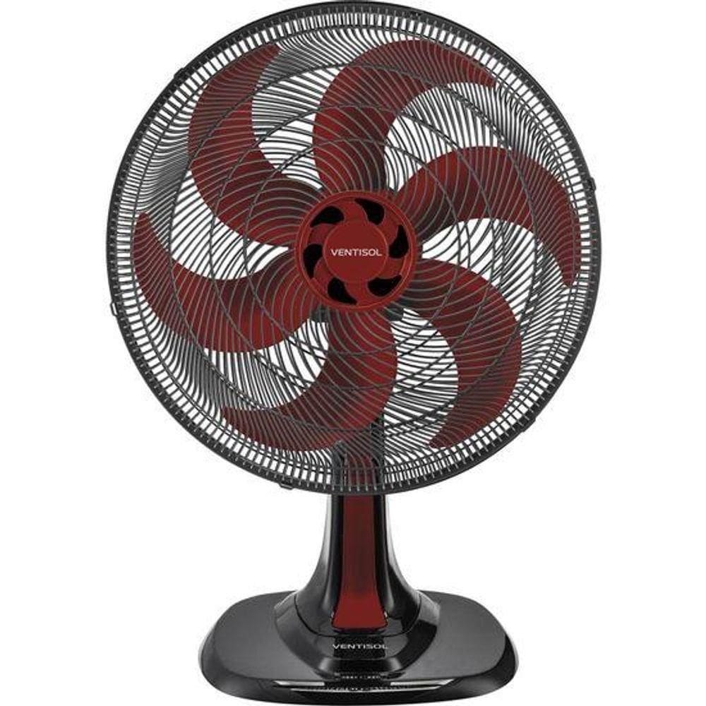 Ventilador De Mesa Ventisol Turbo 6 40cm Vermelho 220v f002