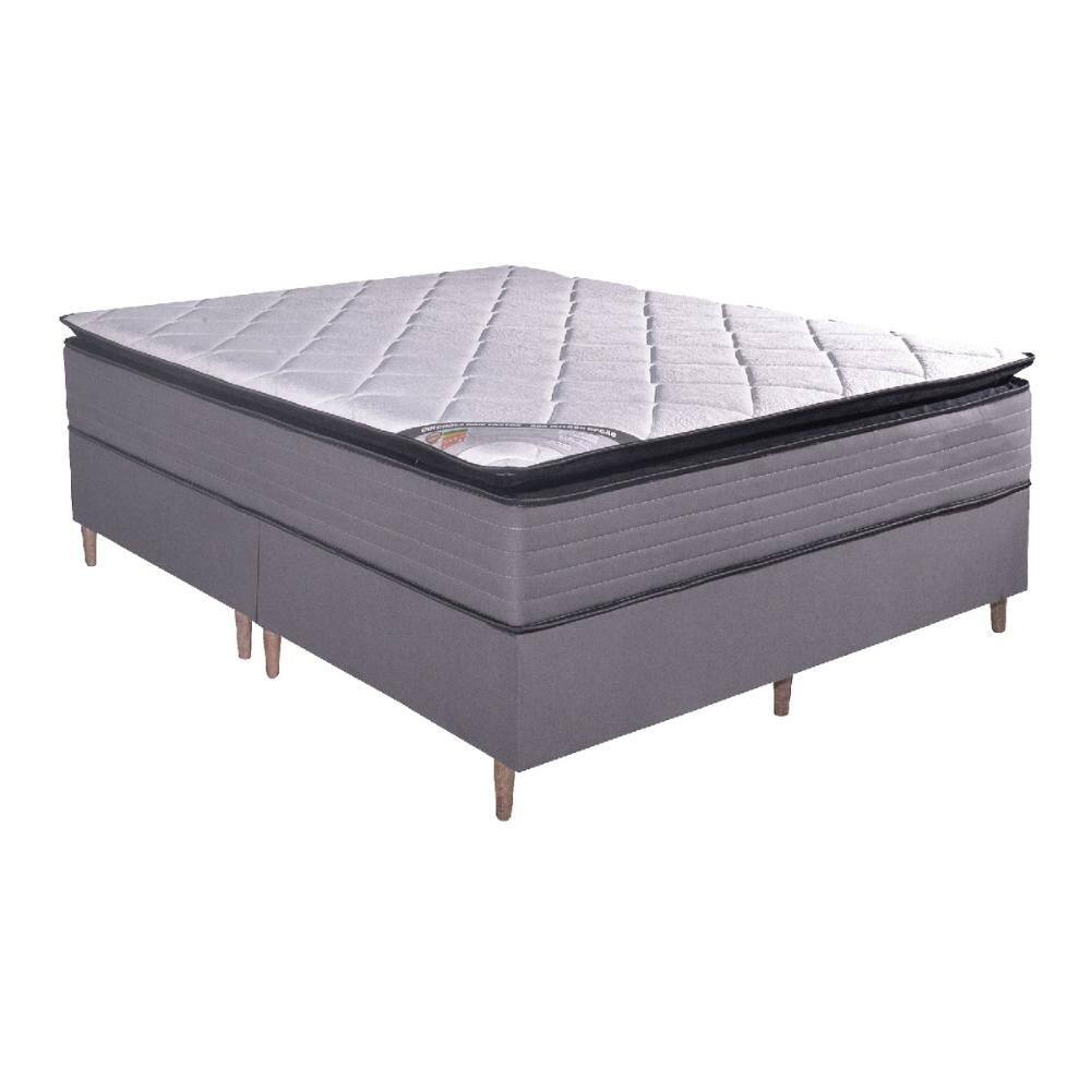 Colchão King Molas Ensacadas Nobre + Base 193x203x73