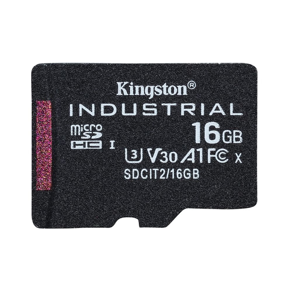 Cartão de memória Kingston Industrial 16GB microSDHC C10 A1 pSLC