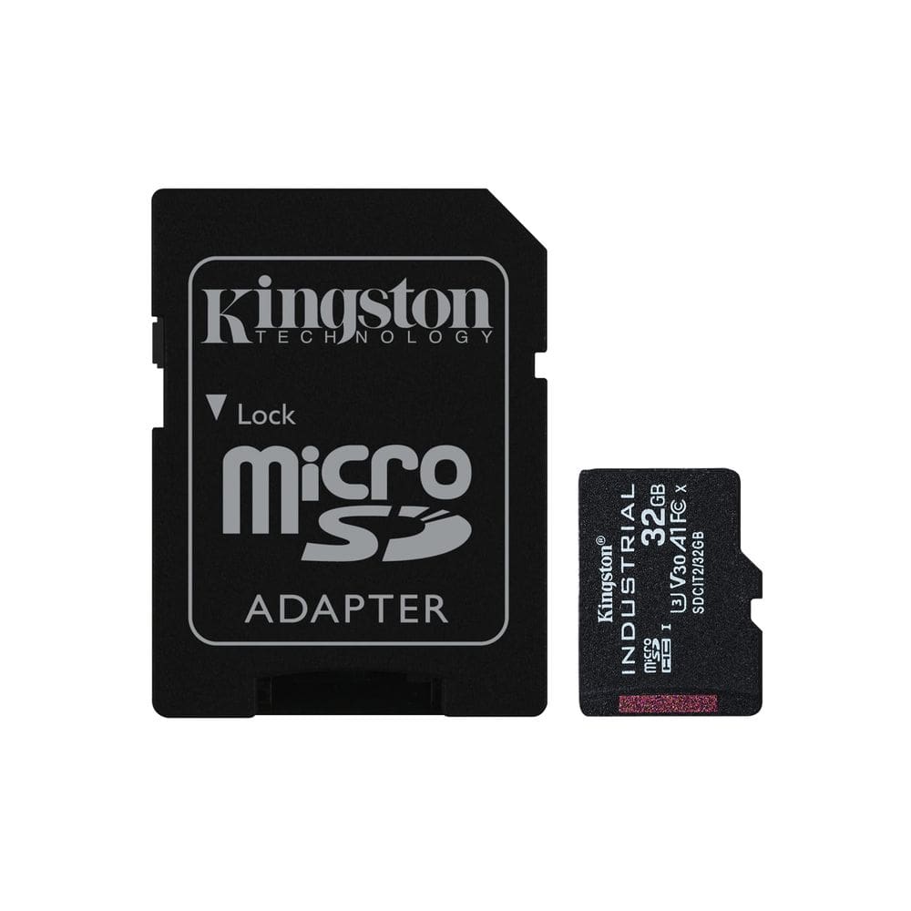 Cartão de memória Kingston Industrial 32GB microSDHC C10 A1 pSLC