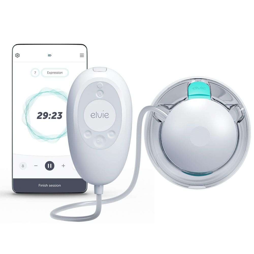 Bomba de leite elétrica Elvie Stride 2, única vestível com acessórios