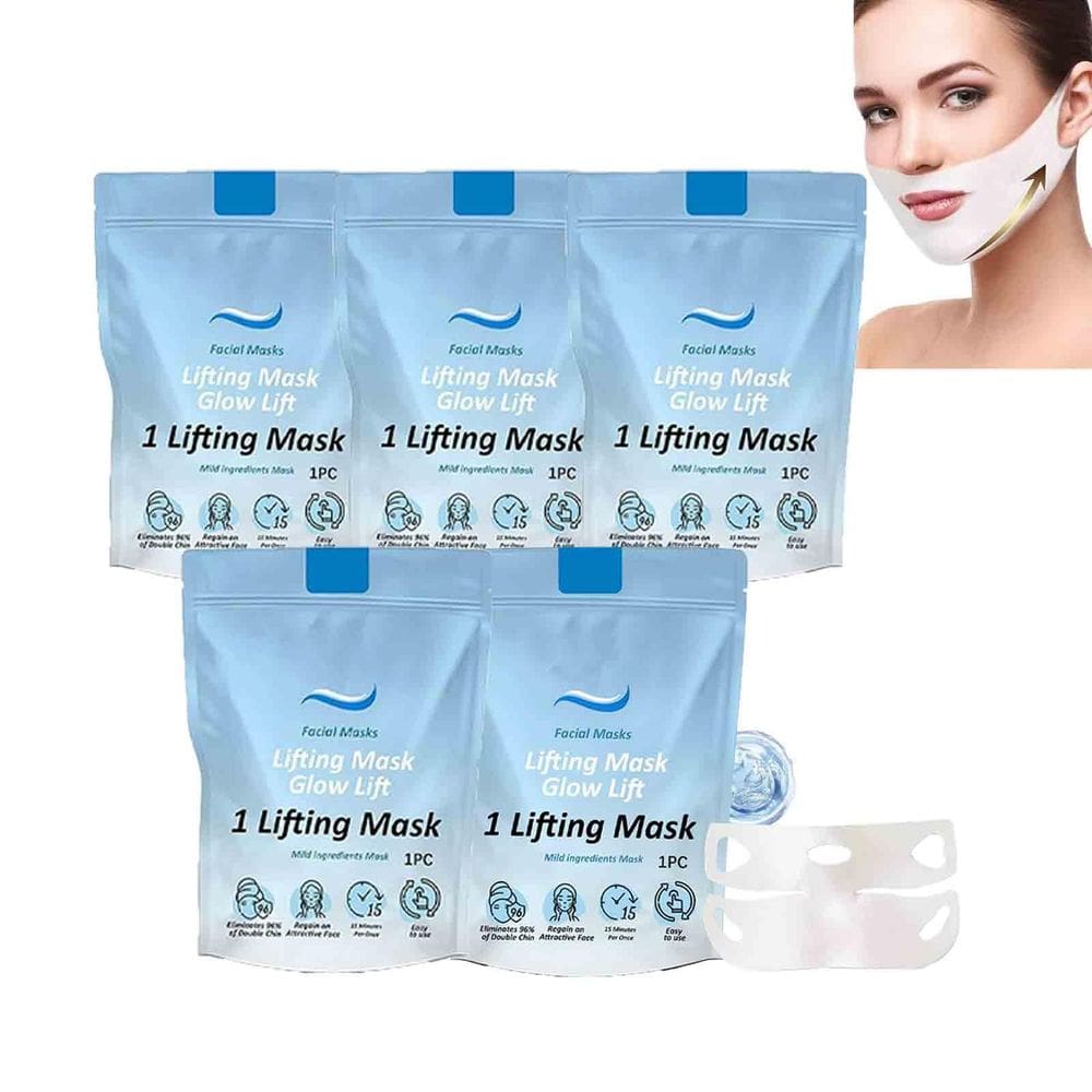 Máscara de queixo Chinology Chin Lifting com ácido hialurônico, 5 unidades