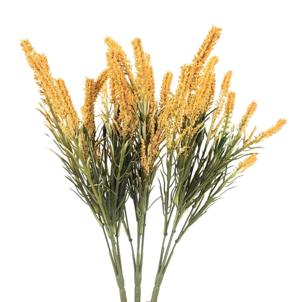 Kit 3 Lavanda Laranja 33Cm Buquê Flor Planta Artificial