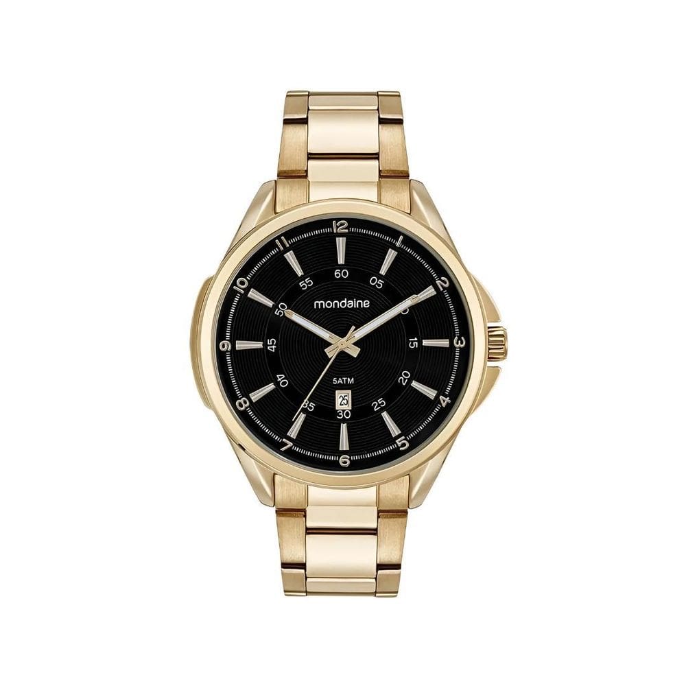 Relógio Mondaine Masculino Analógico Dourado 99675Gpmvde2