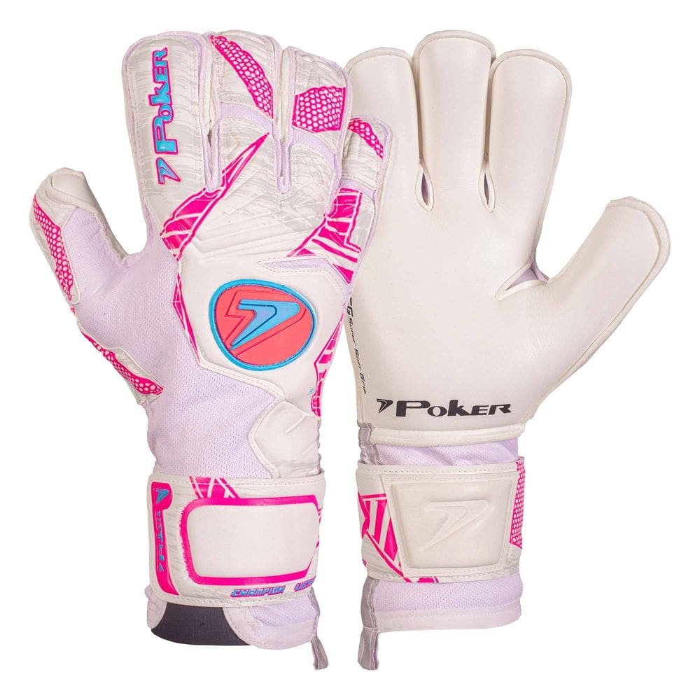 Luva Campo Pro Champion Extended 01034-Brc - Branco/Rosa 10