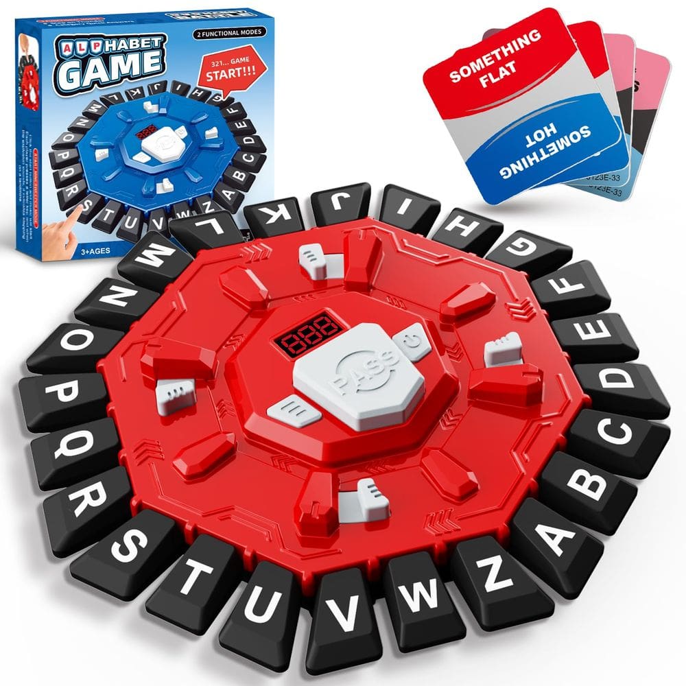 Jogo de tabuleiro Resflycheng Word Game com temporizador digital (2 modos)