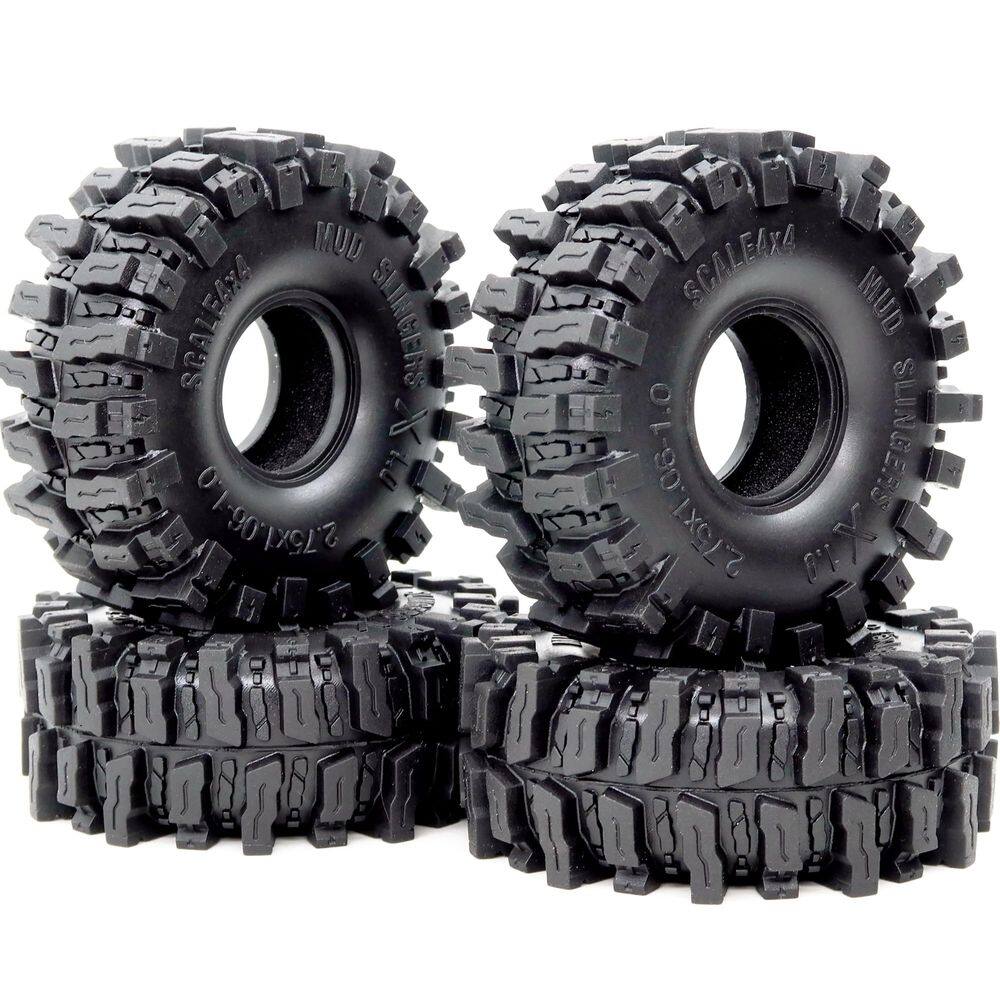 Pneus RC Crawler HOBBYSOUL 1.0 Mud Slingers X Super Soft 70 mm