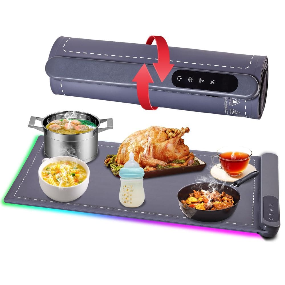 Tapete de aquecimento LBOLHZO para buffet de pratos para irritar alimentos 24x16cm
