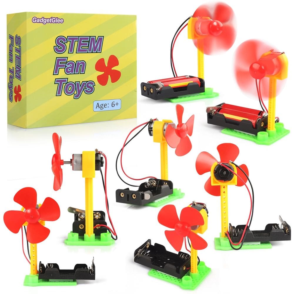 Ventilador elétrico de circuito simples GadgetGlee Kits STEM de 8 a 12 anos