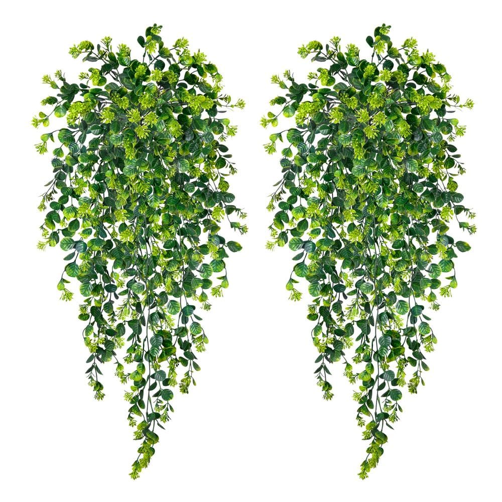 Plantas artificiais suspensas Hrobek Fake Boxwood Greenery 90 cm, 2 unidades