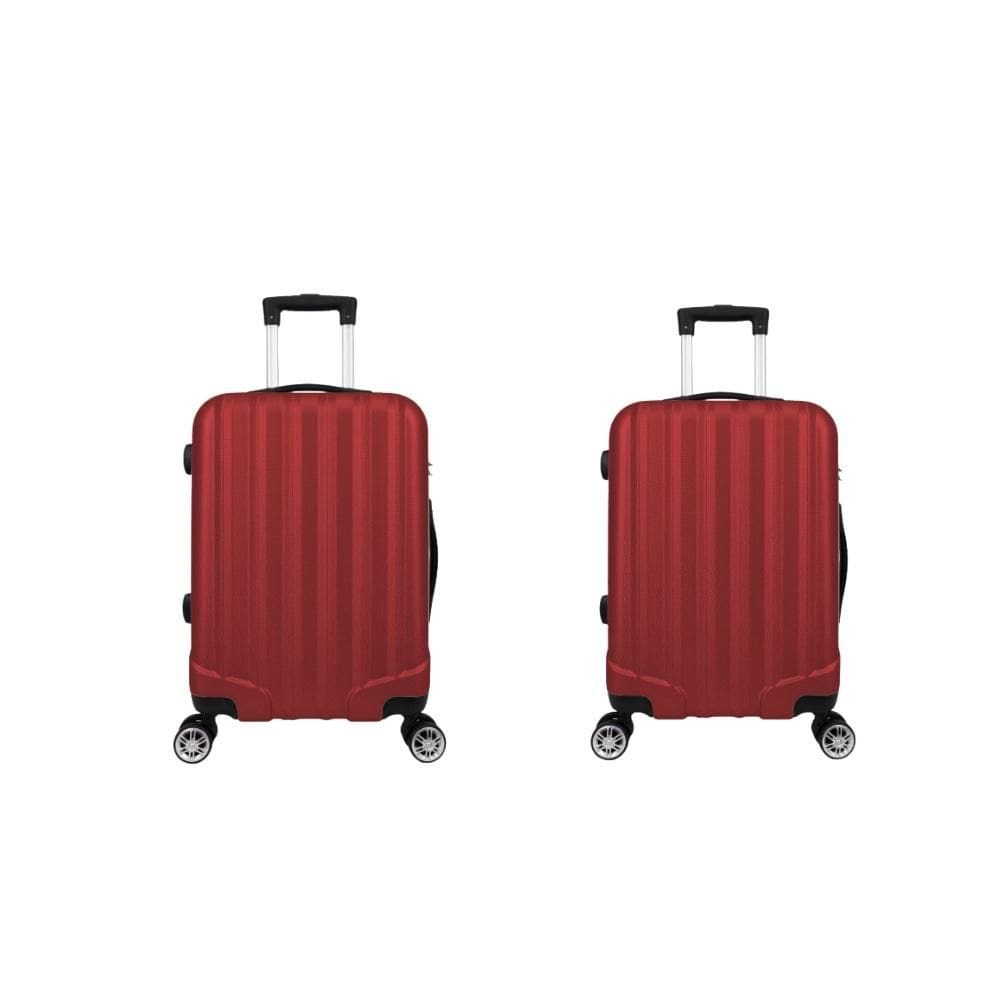 Kit Mala de Viagem abs 2 peças Adventure e Action Fortt Vermelha - MAB01-VR