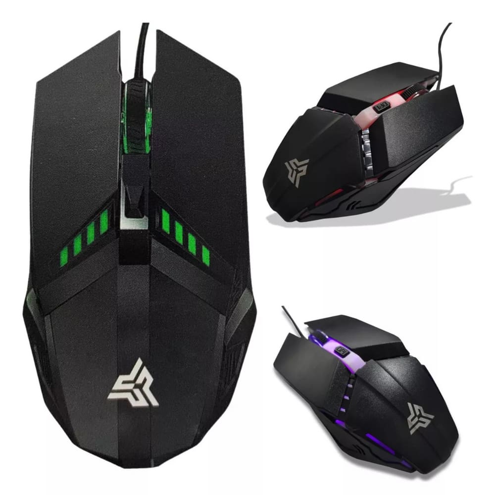 Mouse Gamer Knup Anubis 1200dpi Optical Led Rgb Com Fio USB