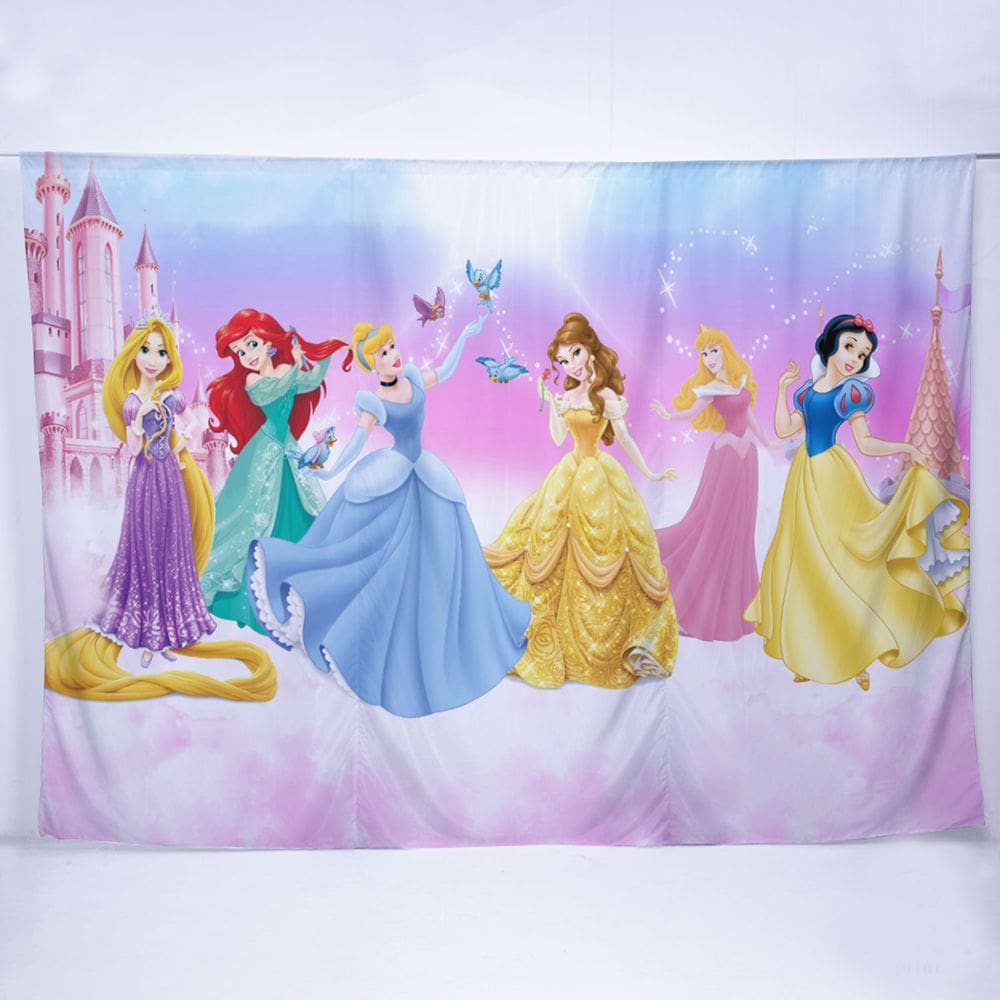 Painel de Festa Retangular Princesas Diversas Medidas - Fera Print