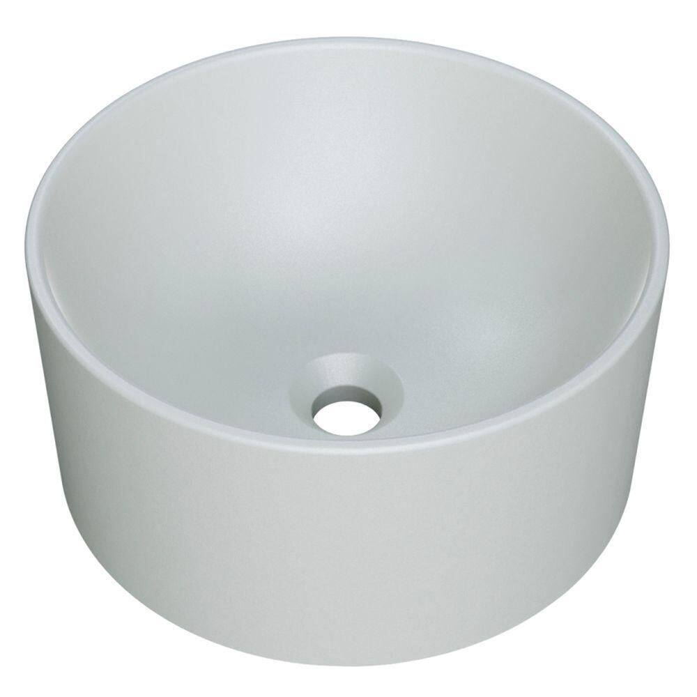 Cuba Pia Para Banheiro Redonda 26cm Celine C08 Cinza Mpozenato