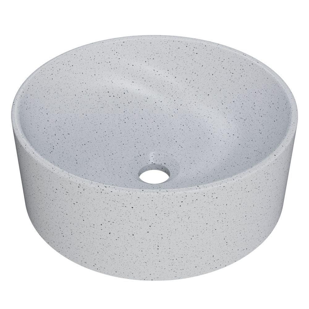 Cuba Pia Para Banheiro Redonda 34cm Sara C08 Branco Granit Mpozenato