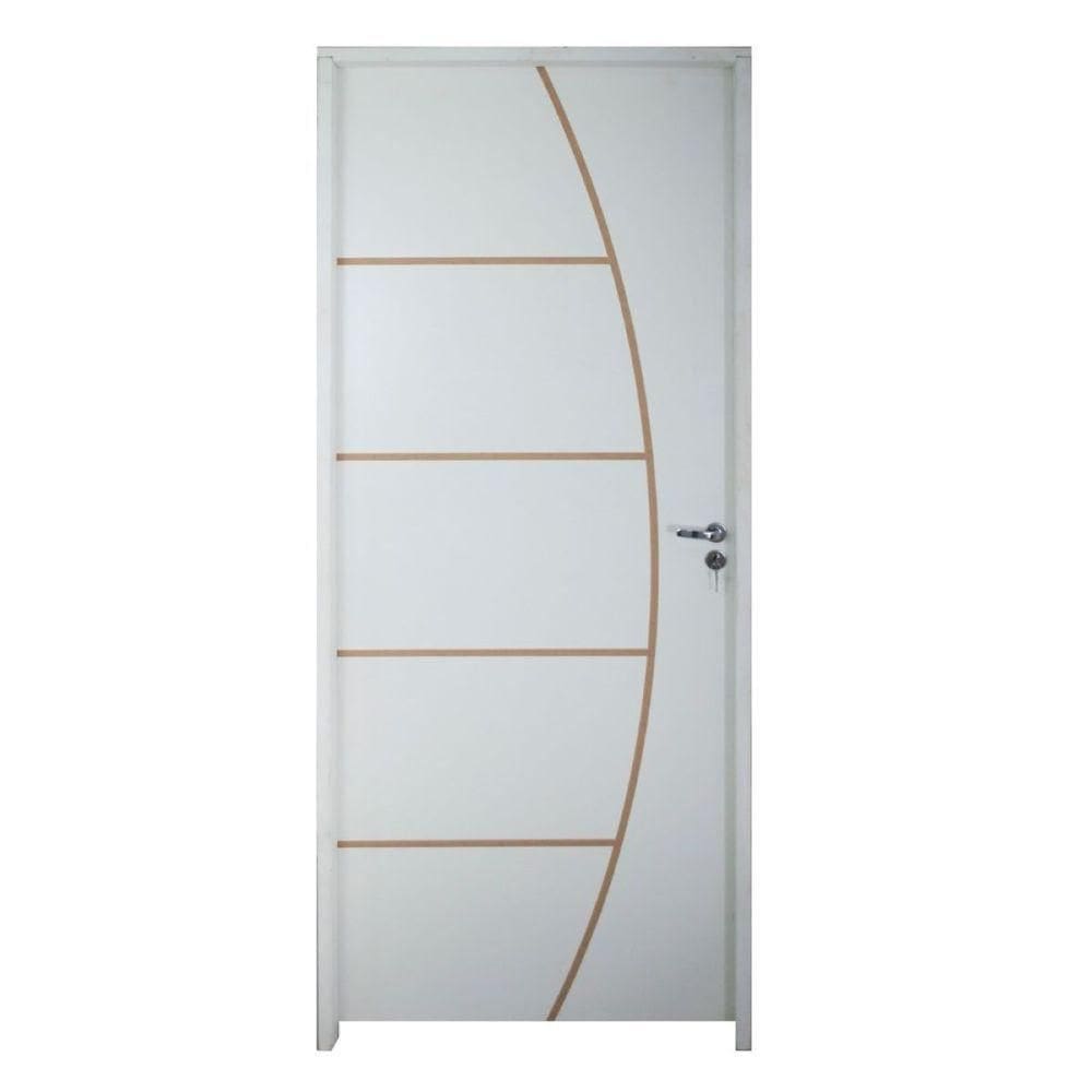 Porta Belíssima 6 Prime Batente Regulável 16-20 Cm E Guarnição 82 X 2.10 Lado Esquerdo - Rodam