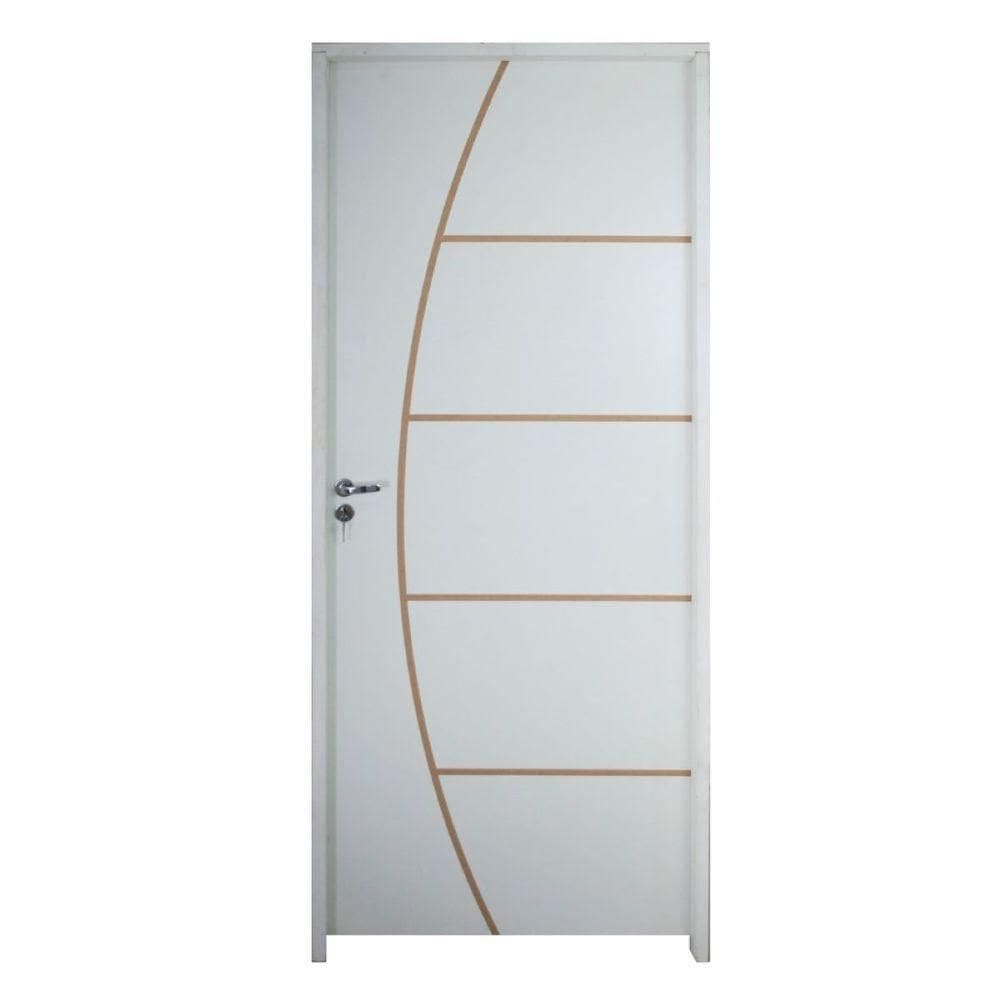 Porta Belíssima 6 Prime Batente Regulável 16-20 Cm E Guarnição 82 X 2.10 Lado Direito - Rodam