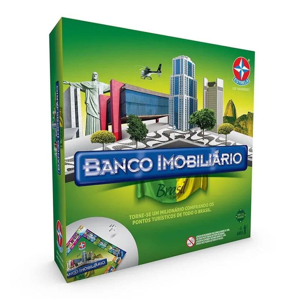 Jogo De Tabuleiro Banco Imobiliário Brasil - Estrela