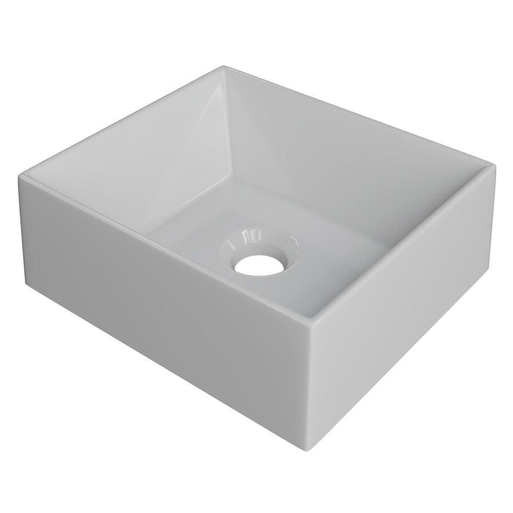 Cuba Pia De Apoio Para Banheiro Retangular 30cm Joy C08 Branco Mpozenato