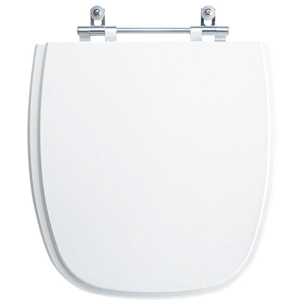 Tampa Vaso Sanitário Poliester Acrilico City Branco Para Bacia Celite