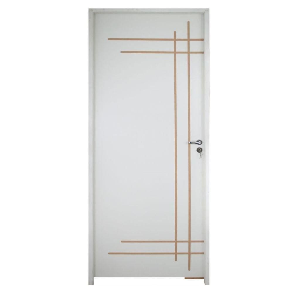 Porta Belíssima 9 Prime Batente Regulável 16-20 Cm E Guarnição 82 X 2.10 Lado Esquerdo - Rodam