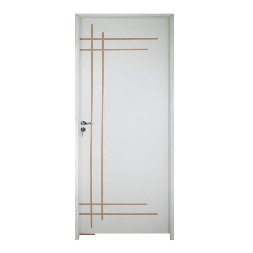 Porta Belíssima 9 Prime Batente Regulável 16-20 Cm E Guarnição 82 X 2.10 Lado Direito - Rodam