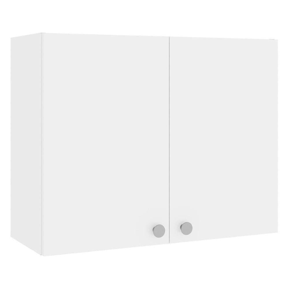Armário De Lavanderia Aéreo Com 2 Portas 70cm Multimóveis Cr30042 Branco