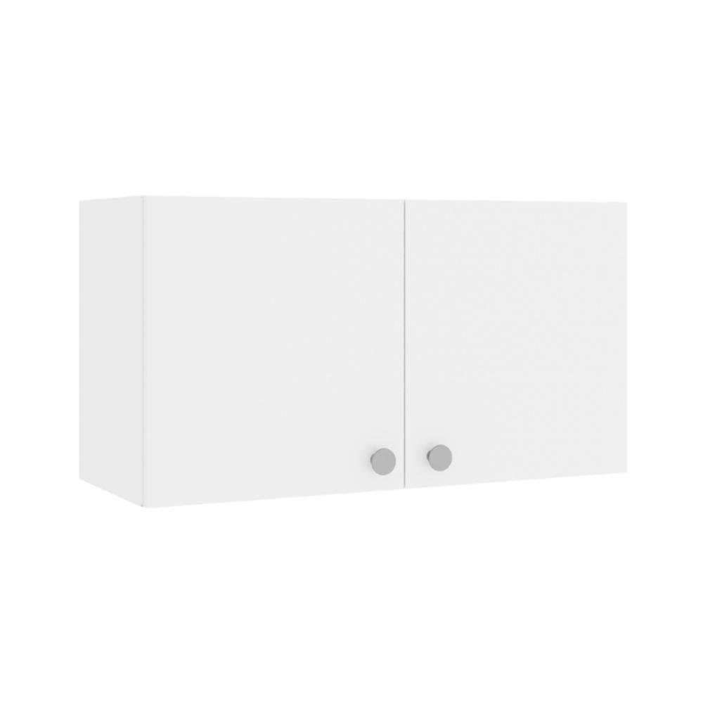 Armário De Lavanderia Aéreo Com 2 Portas 70cm Multimóveis Cr30043 Branco