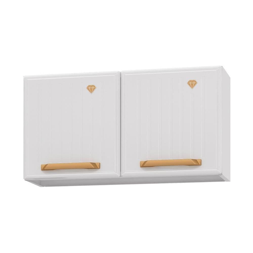Armário De Cozinha Aéreo De Aço Com 2 Portas 70cm Multimóveis Cr20357 Branco