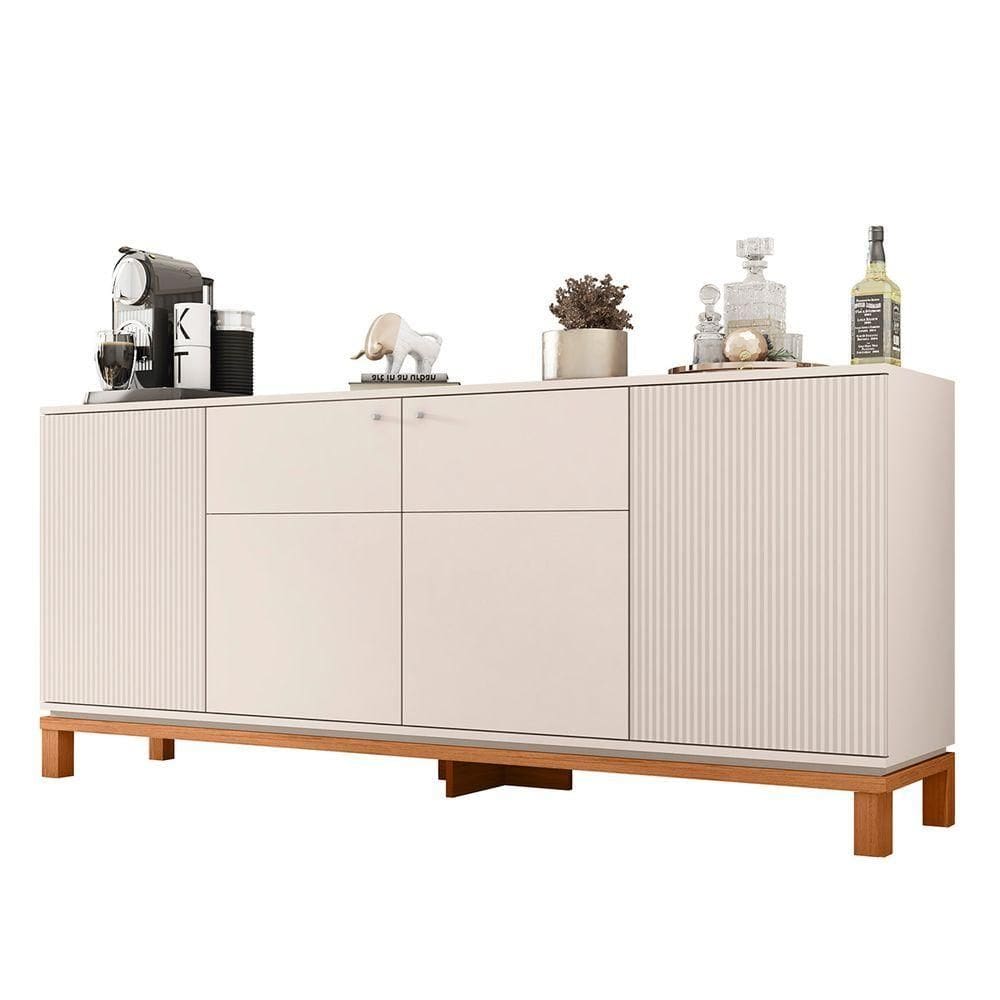 Balcão Buffet Sala De Jantar 179cm Lucca Off Freijó C01 Mpozenato