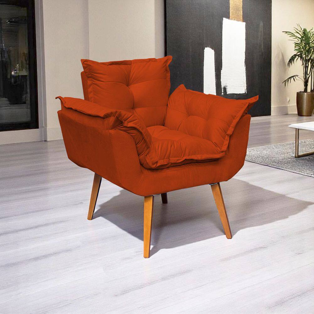 Poltrona Decorativa Para Sala Recepção Manicure Consultório Escritório Alice Suede