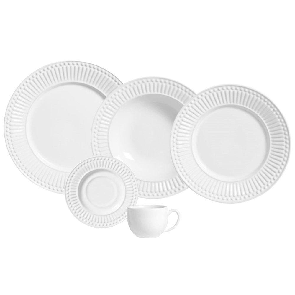 Aparelho De Jantar 20 Peças Roma Branco Porto