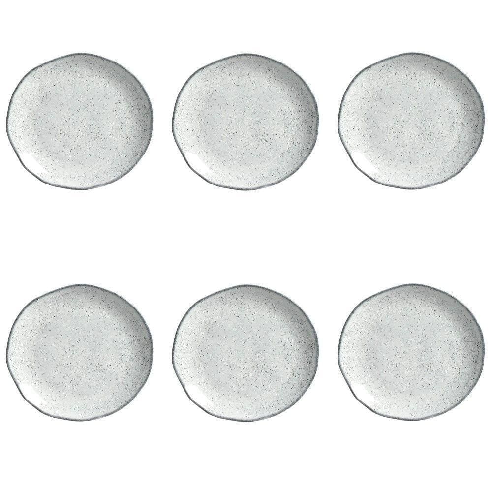 Conjunto De Pratos De Sobremesa 06 Peças Orgânico Echo Porto