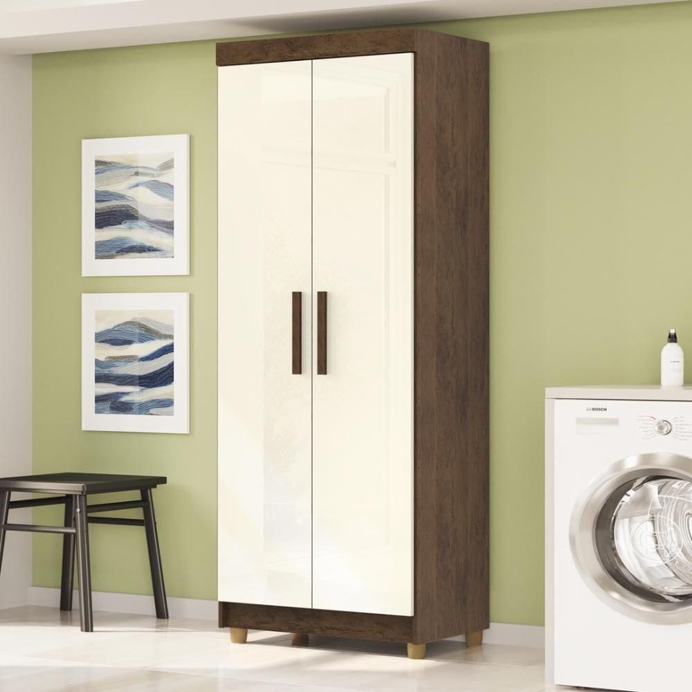 Multiuso 2 Portas Line - Imbuia Champanhe